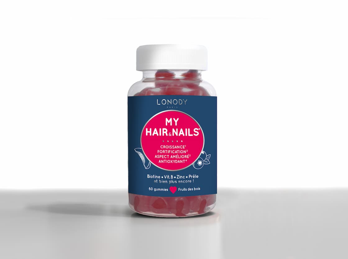 Flacon de gummies My Hair & Nails de Lonody