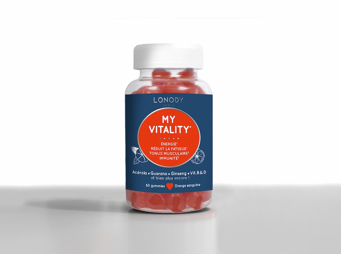 Flacon de gummies My Vitality de Lonody