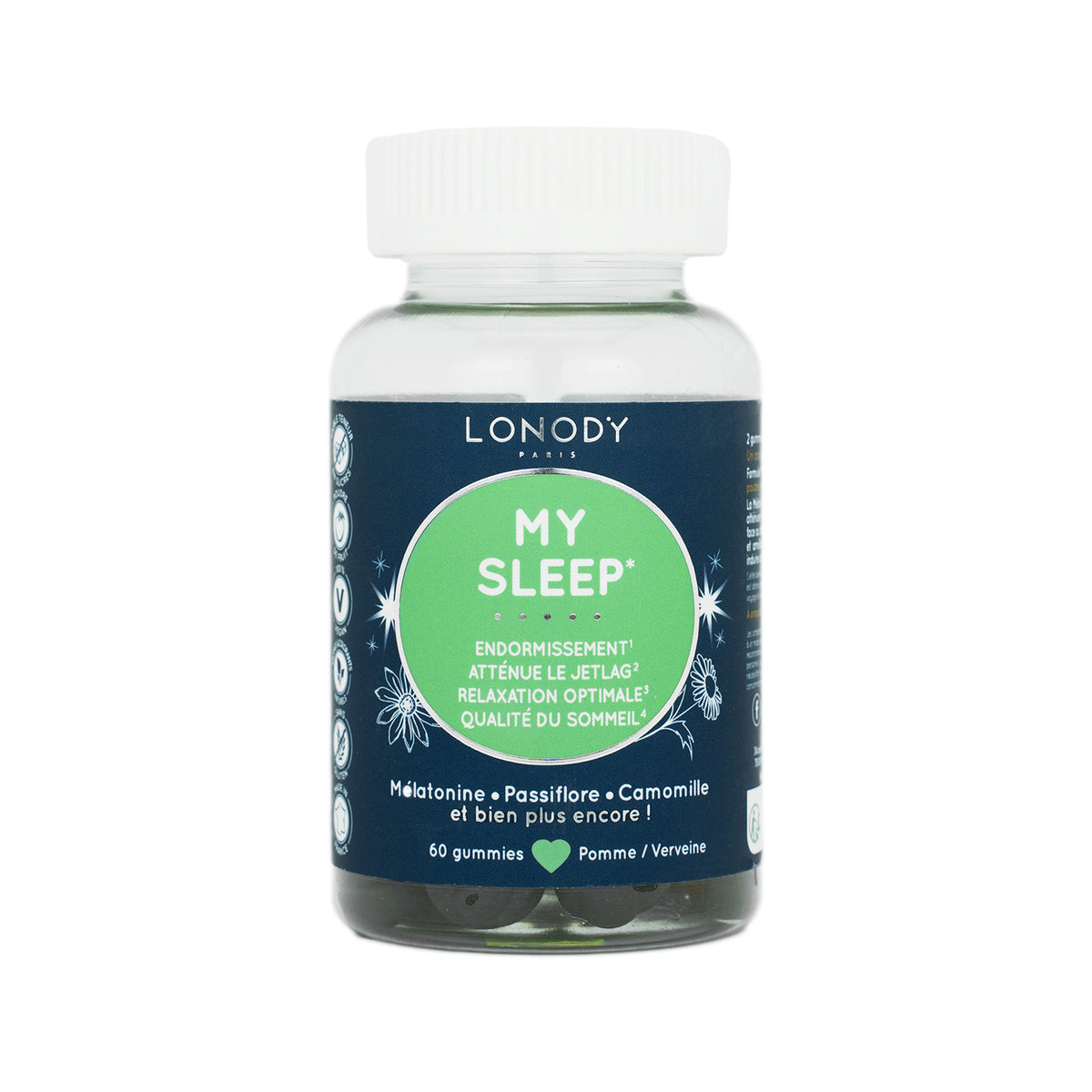 Flacon de gummies sommeil sans sucres My Sleep de Lonody